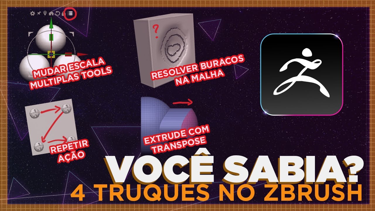4 Dicas para ajudar seu workflow l ZBrush Tutorial #034