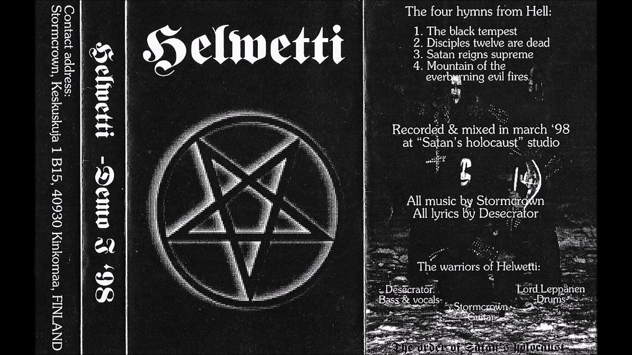 Helwetti [FIN] [Raw Black] 1998 - Demo I '98 (Full Demo)