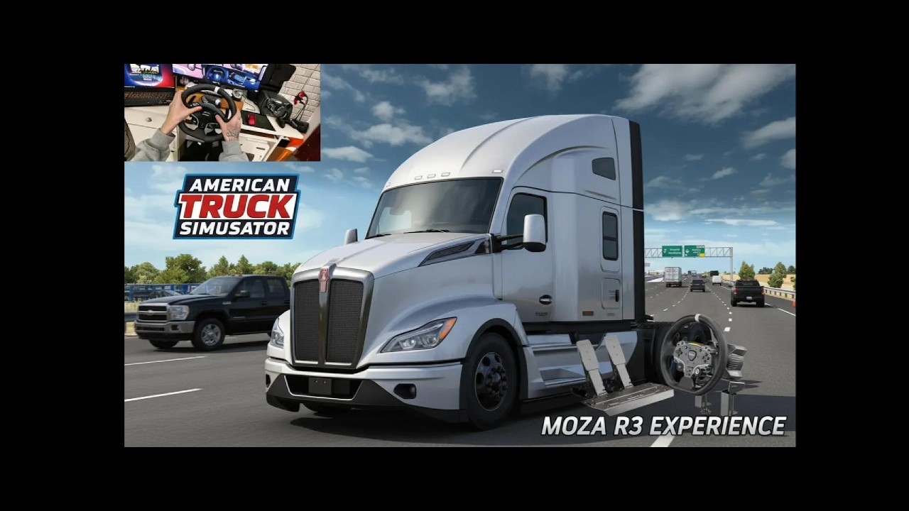Kenworth T680 NextGen - American Truck Simulator Game Play | Moza R3