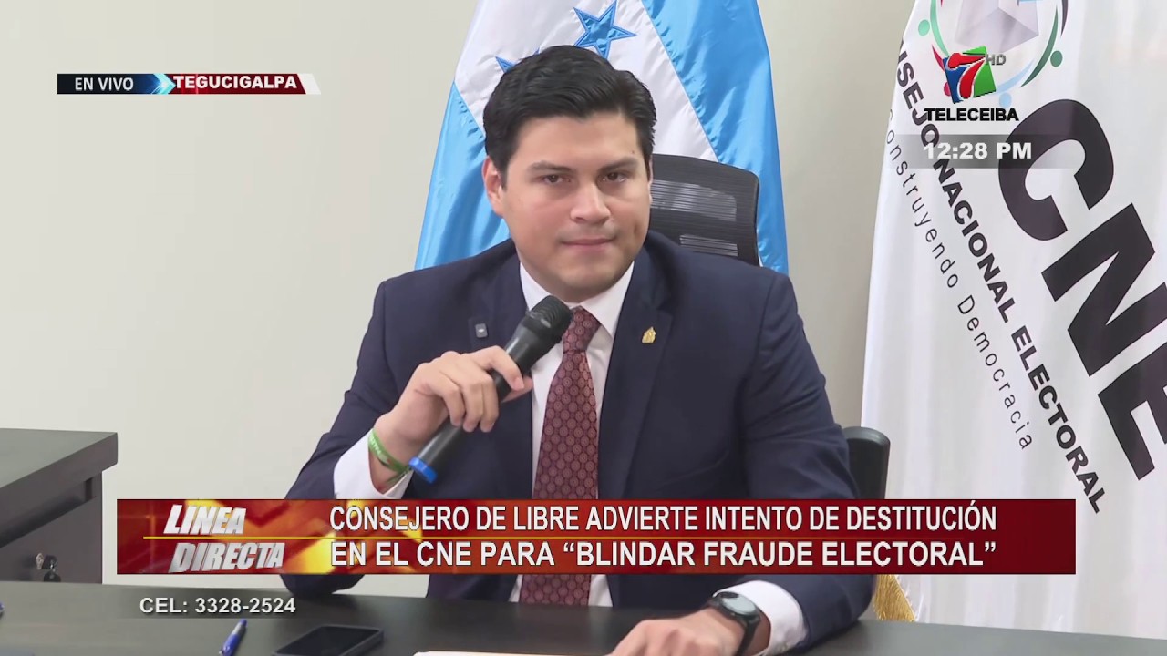 Consejero Marlon Ochoa advierte intento de destitución en el CNE para ''blindar fraude electoral''