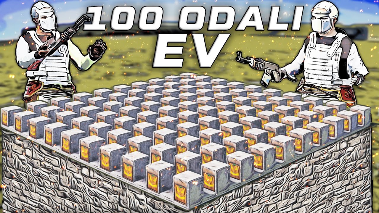 100 ODALI DEVASA EV YAPTIM (2 GÜNLÜK MACERA !) Rust Türkçe Film
