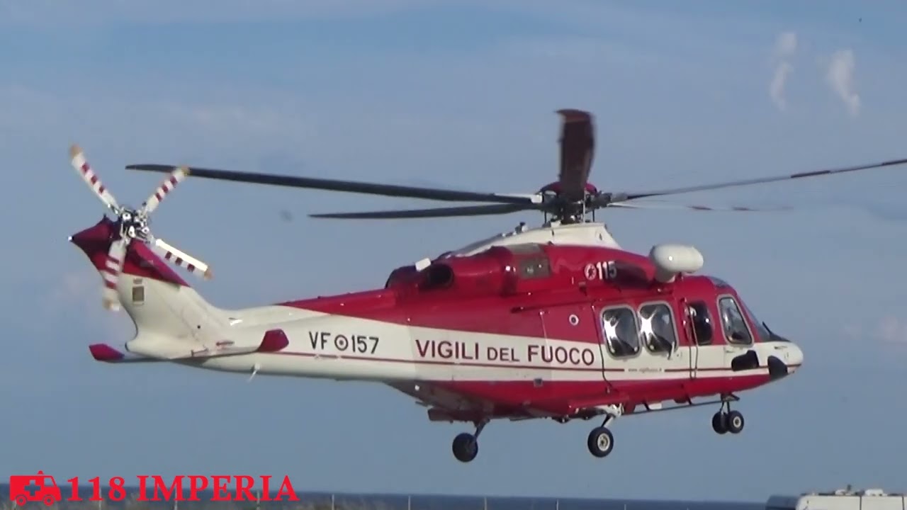[NEW] Atterraggio e Decollo Drago 157 Vigili del Fuoco Genova + Ambulanza 1-182 Croce Rossa Imperia!