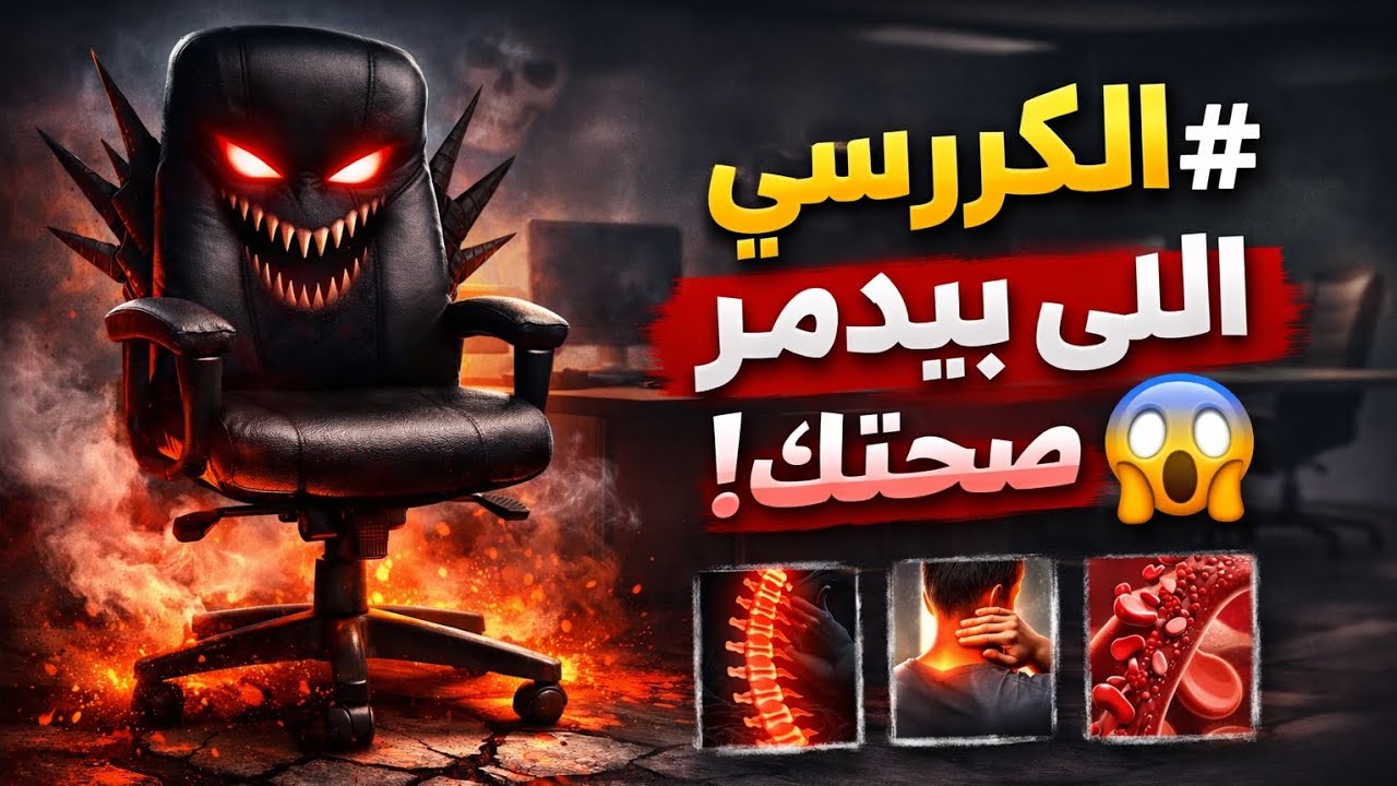 الكرسي اللي بيدمّر صحتك وانت مش واخد بالك! 🪑⚠️