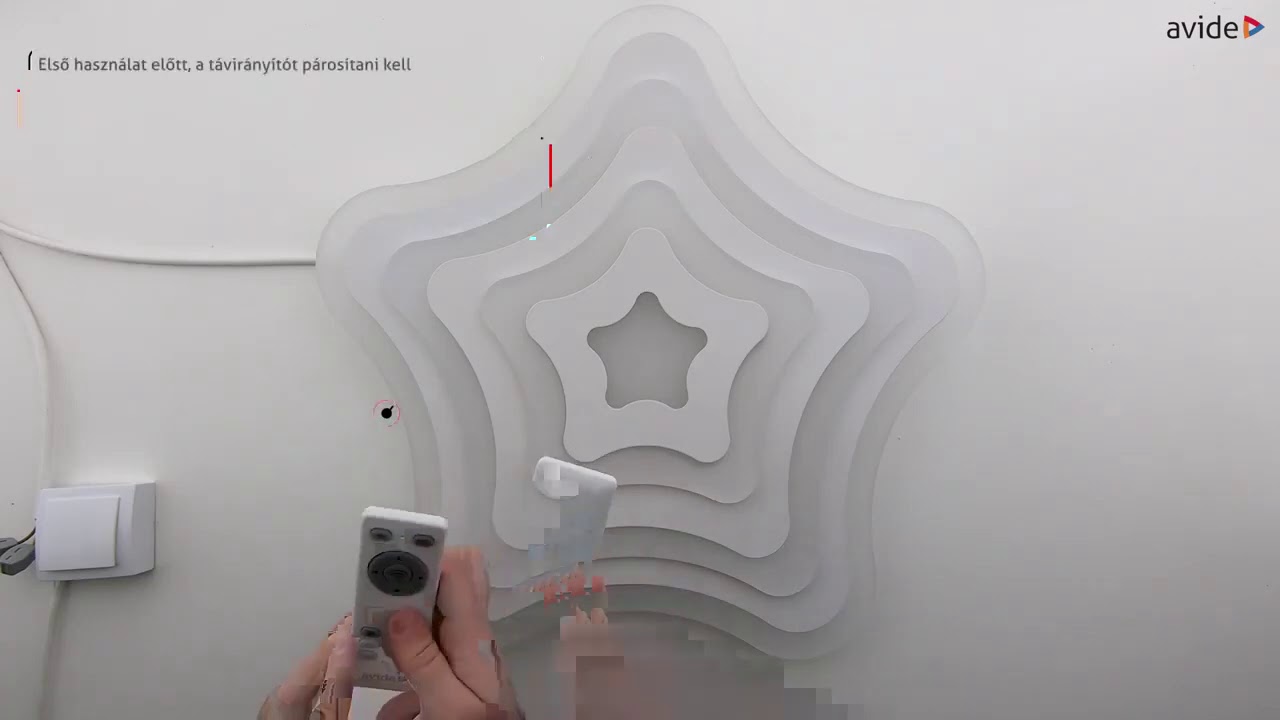 Avide Design Mennyezeti Lámpa Sheron 90W45+45 RF Távirányítóval