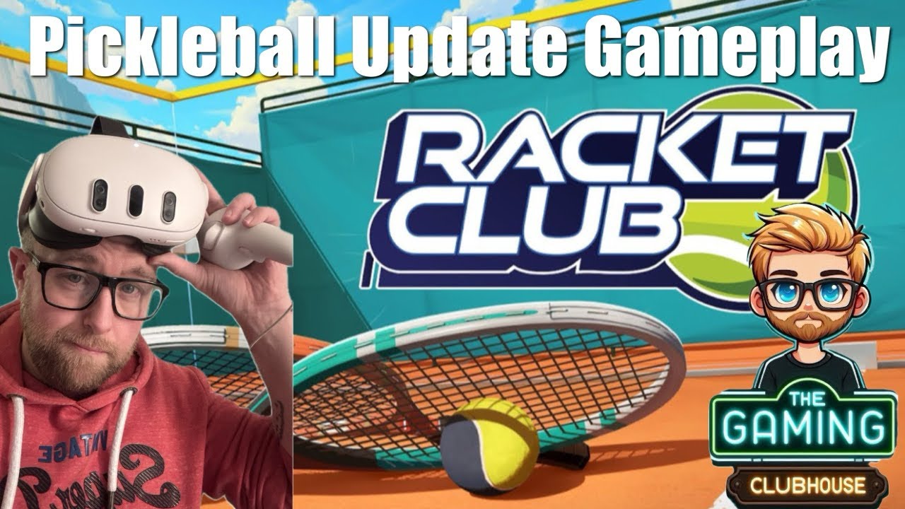 Racket Club VR - Pickleball Update & Spinminton - Meta Quest 3 Gameplay w/ Sonny G
