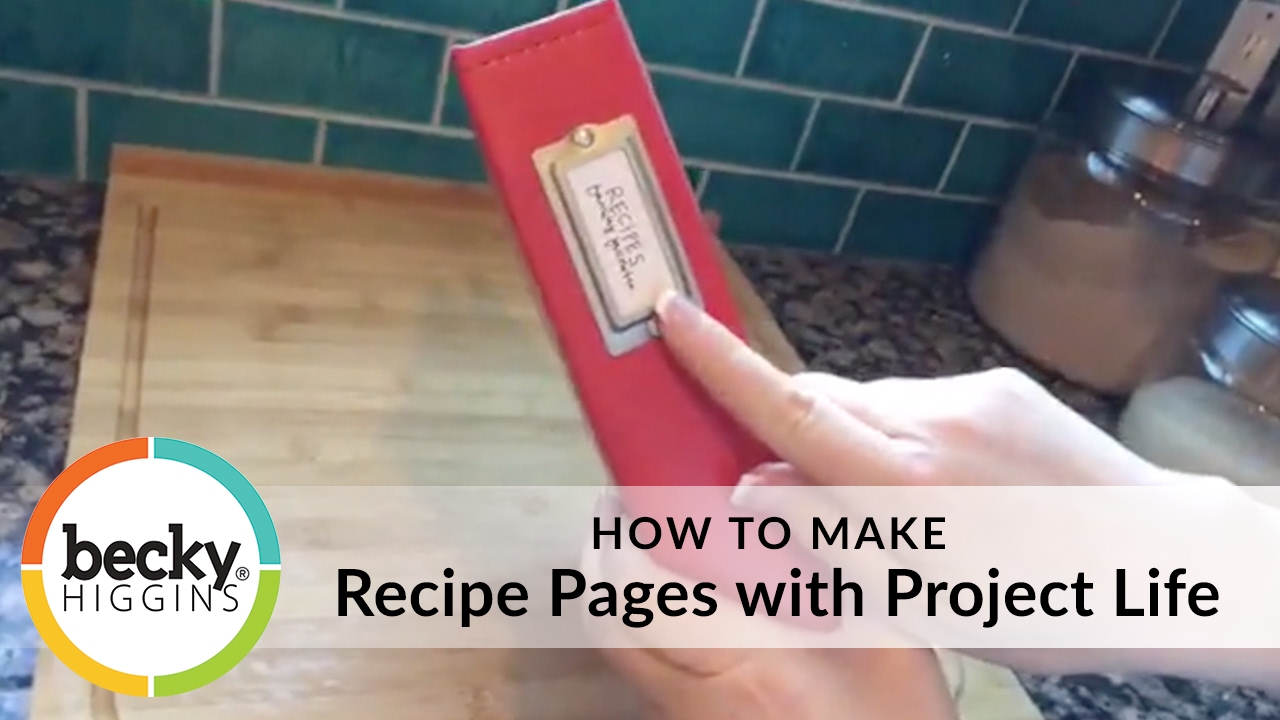 Recipe Pages in the Project Life App