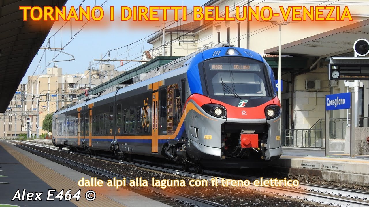 TORNANO I DIRETTI BELLUNO-VENEZIA: DALLE ALPI ALLA LAGUNA CON IL TRENO ELETTRICO