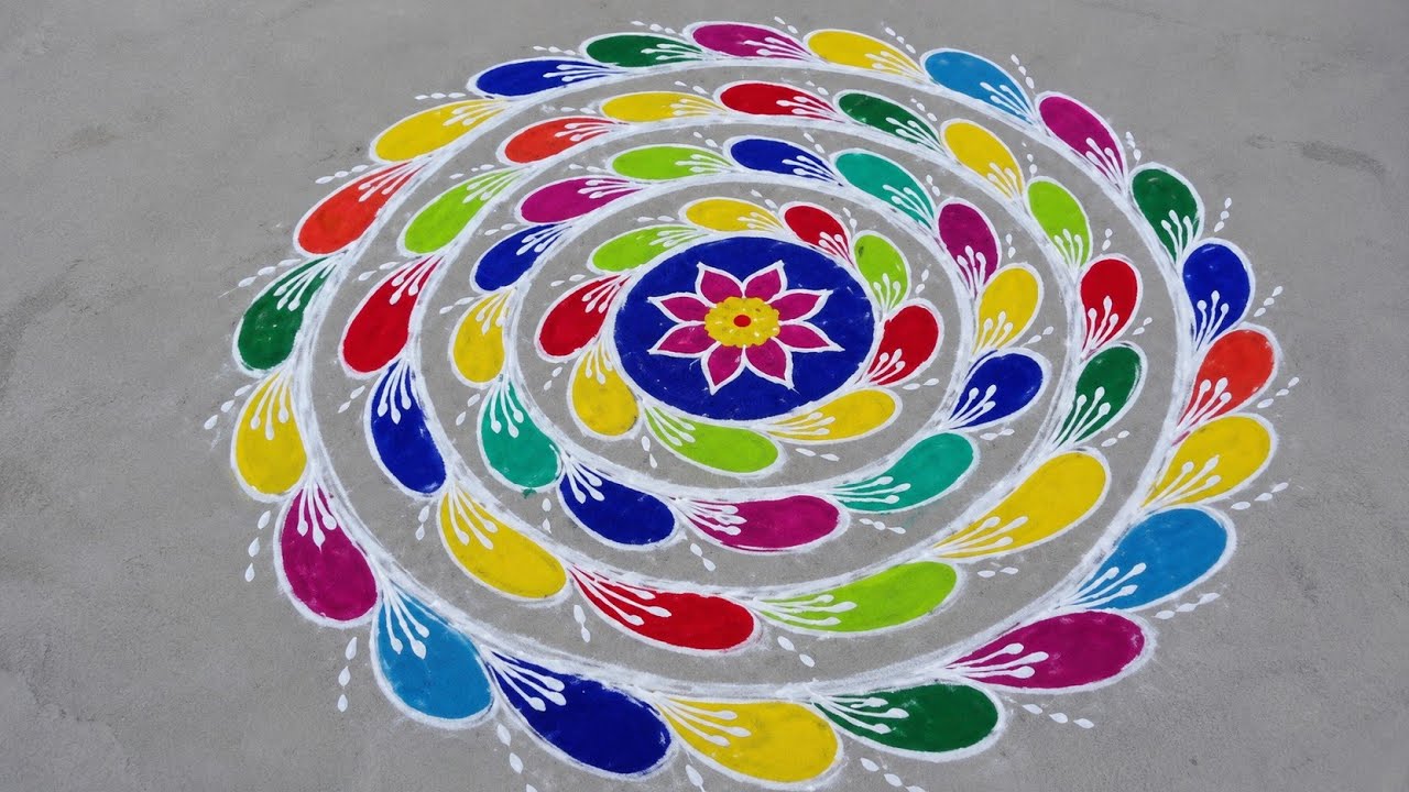 వాకిట్లో వేసుకునే 🌼🌺శుభకరమైన శుక్రవారం స్పెషల్ ముగ్గు 🌹🙏🌹