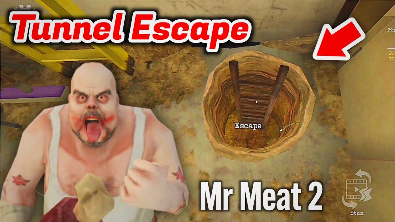 mr meat 2 prison break tunnel escape gameplay