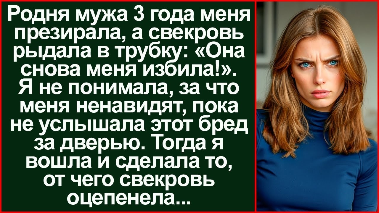 «Невестка меня избивает!» Рыдала свекровь в трубку, не зная, что я стою прямо за её спиной.