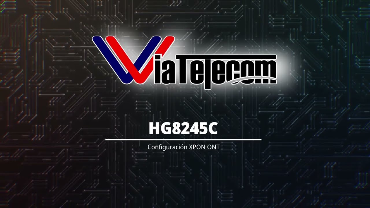 Configuración ONU XPON