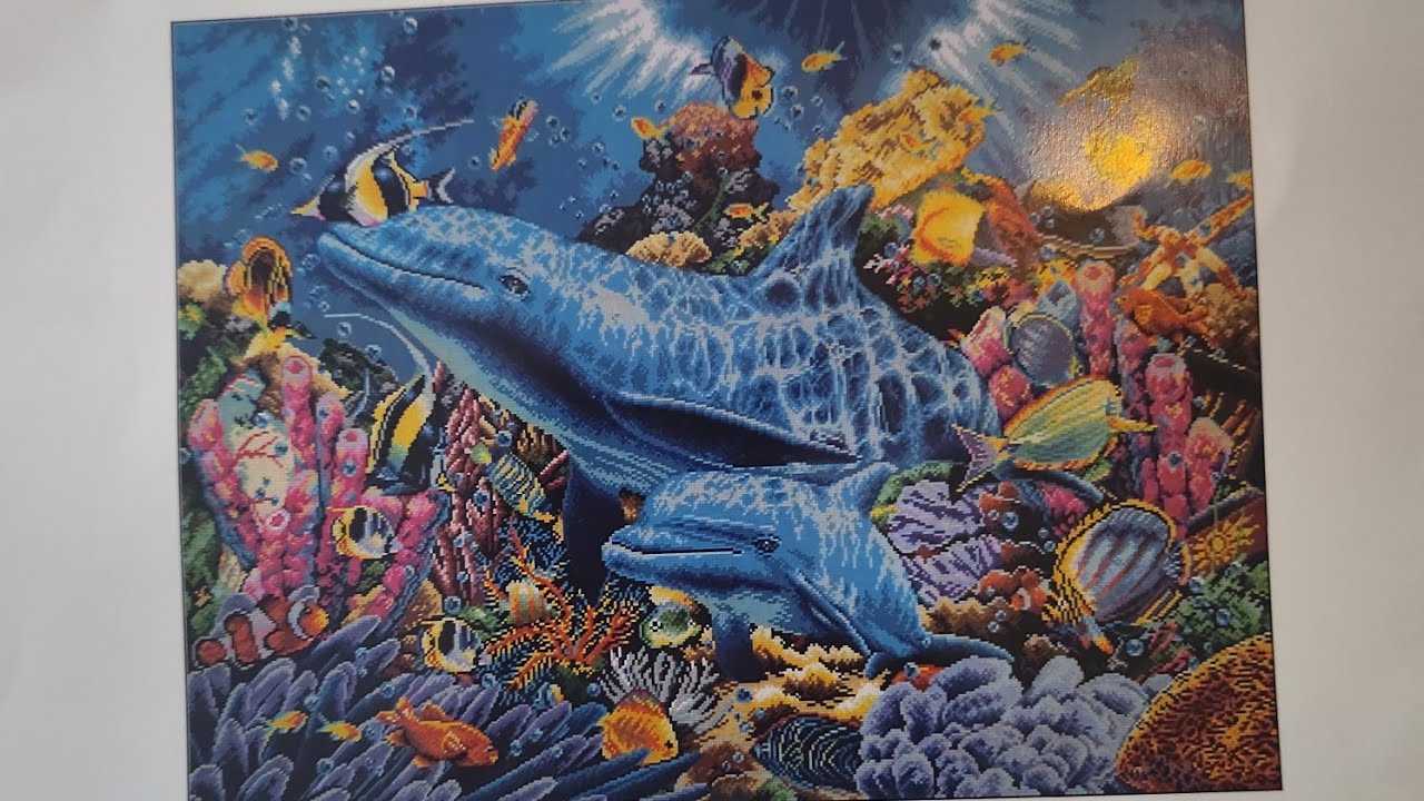Underwater #paintingfairycrossstitch  @minimeuhpetitescroix #crossstitch #pointdecroix 