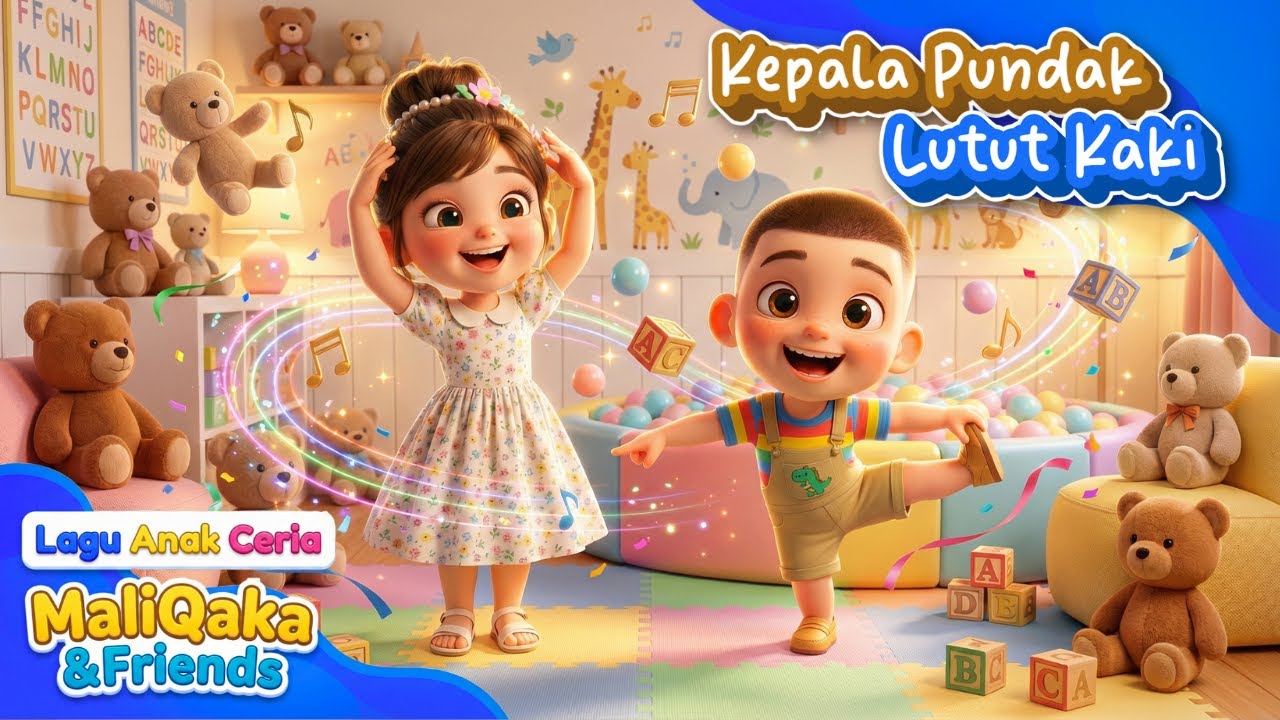 Kepala Pundak Lutut Kaki 🎵 | Lagu Anak Mengenal Anggota Tubuh | PAUD & TK