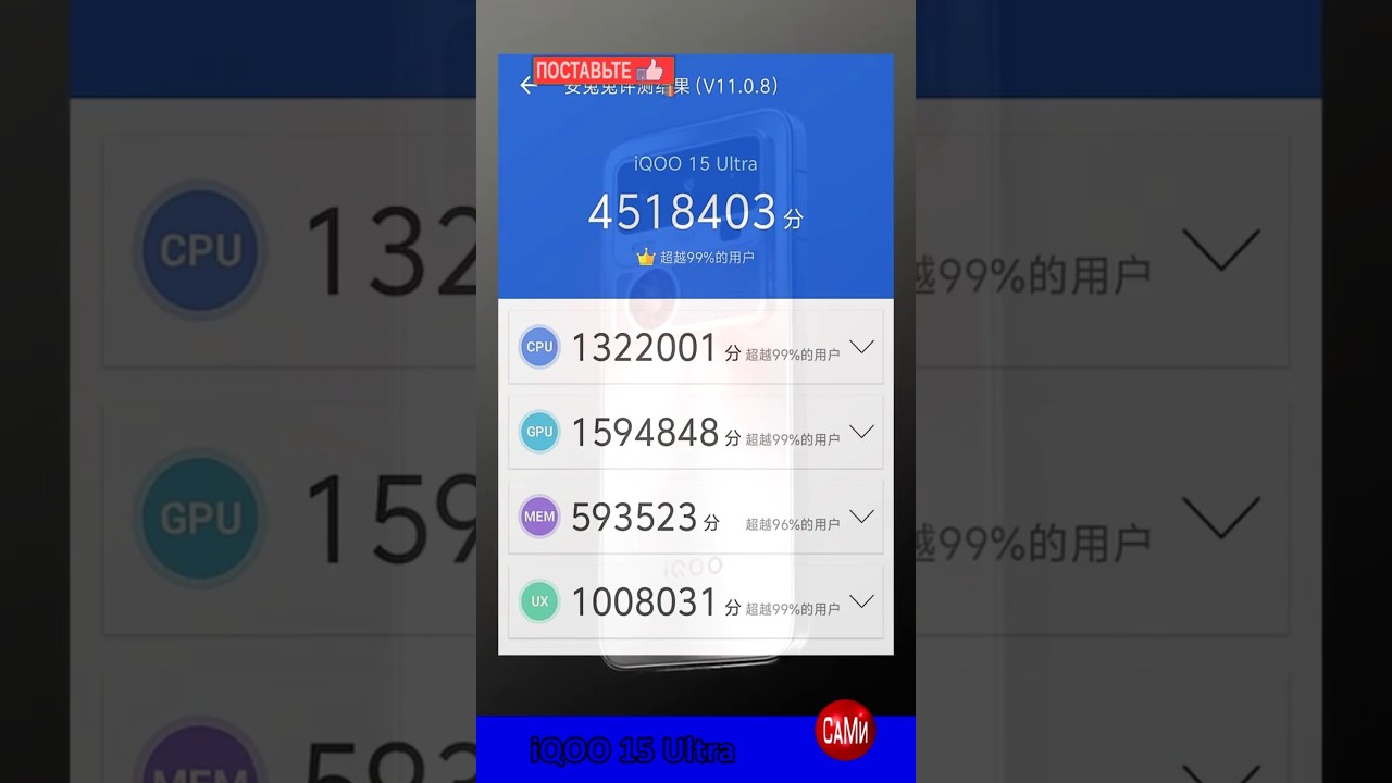iQOO 15 Ultra тест в AnTuTu 