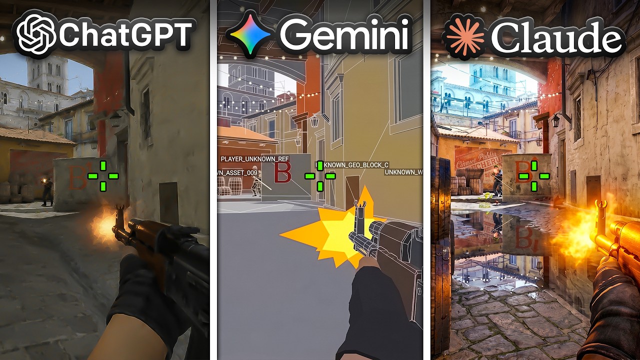 ChatGPT vs Gemini vs Claude: NEW AI Builds CS2 FROM SCRATCH! (CS2)