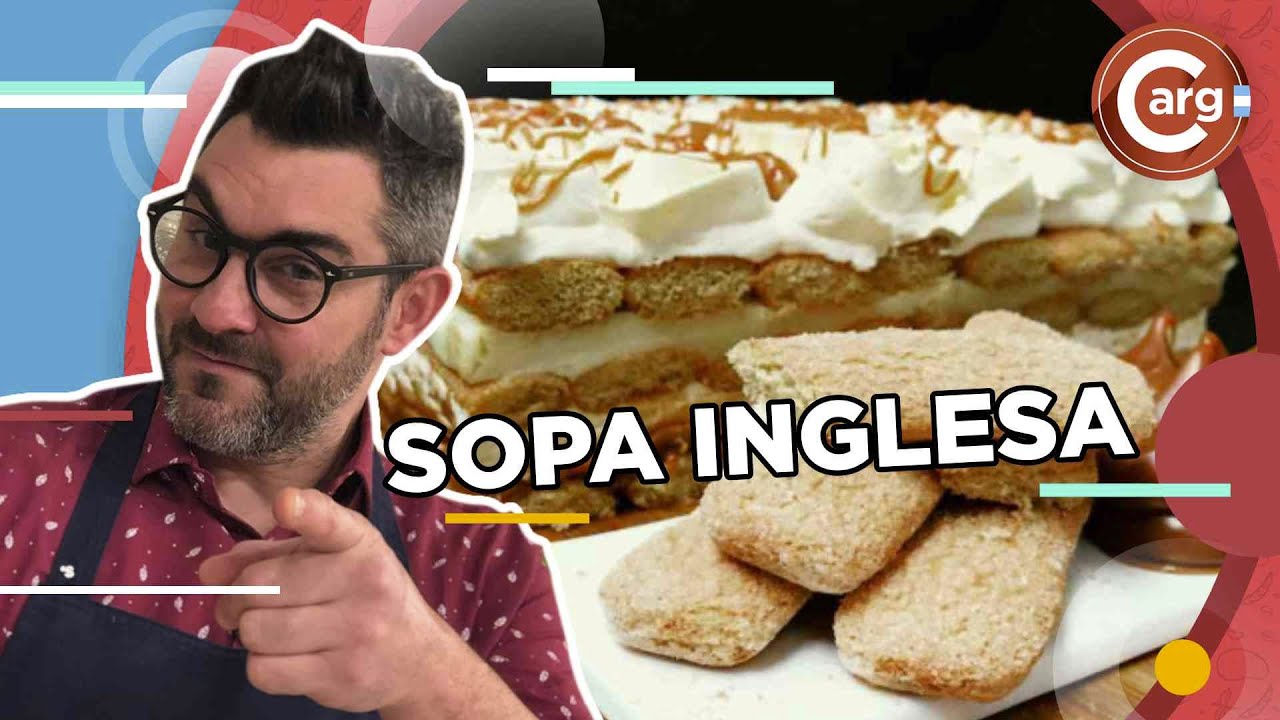 SOPA INGLESA CON DULCE DE LECHE