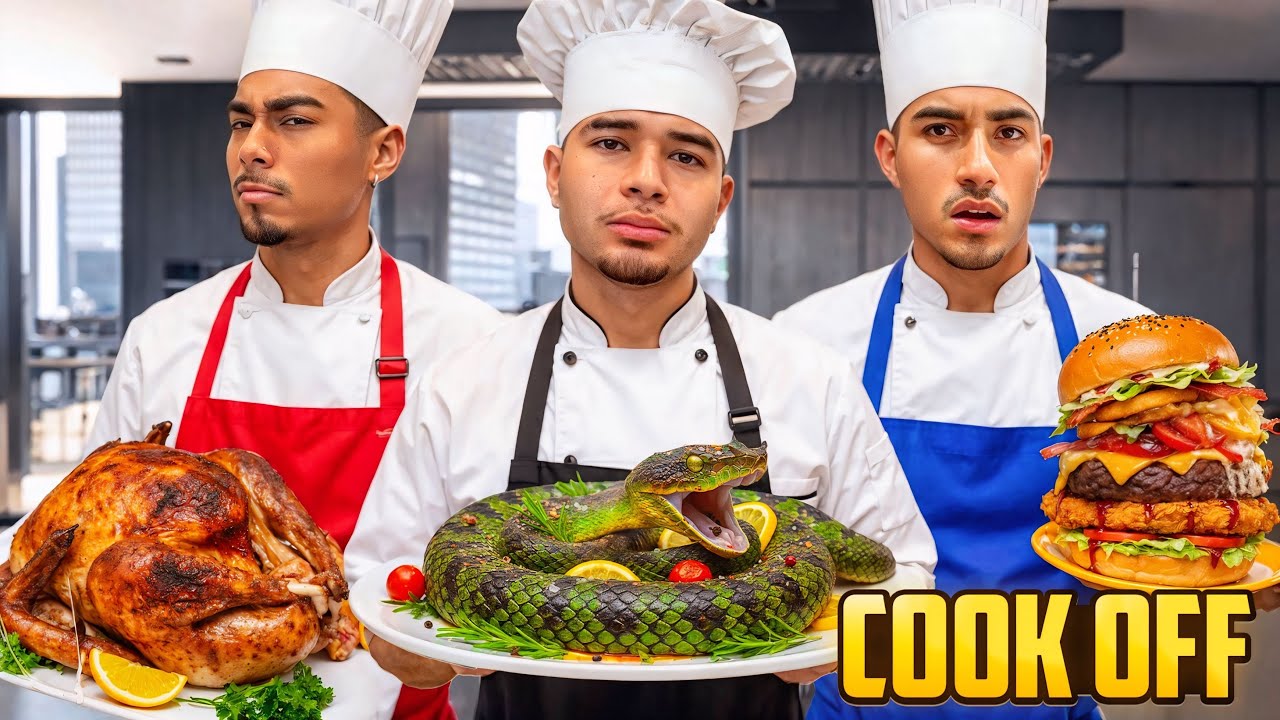 EXTREME 3-WAY COOK OFF CHALLENGE!! (things get heated&hellip;)