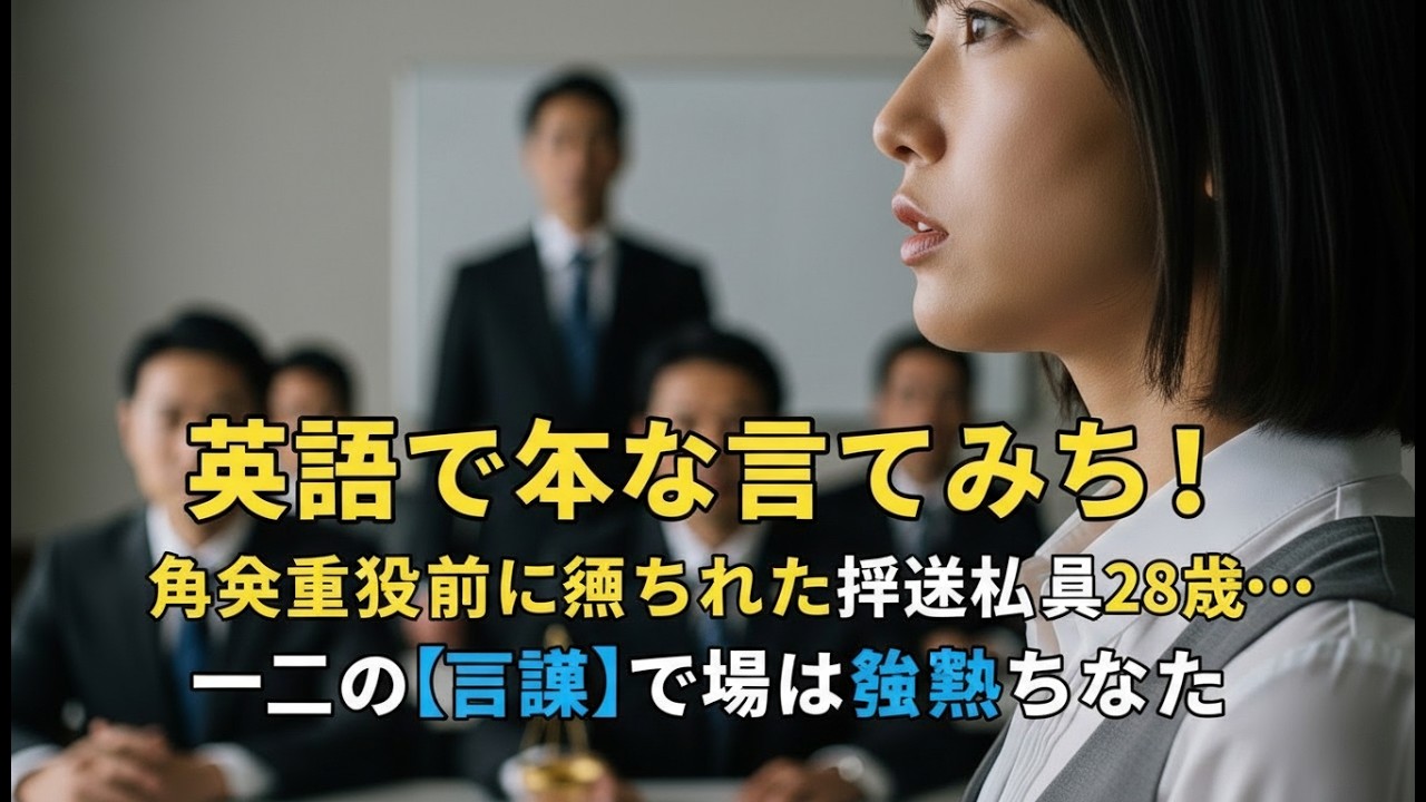 「英語で何か言ってみろよ」海外役員の前で晒された派遣社員…たった一言で空気が凍りついた