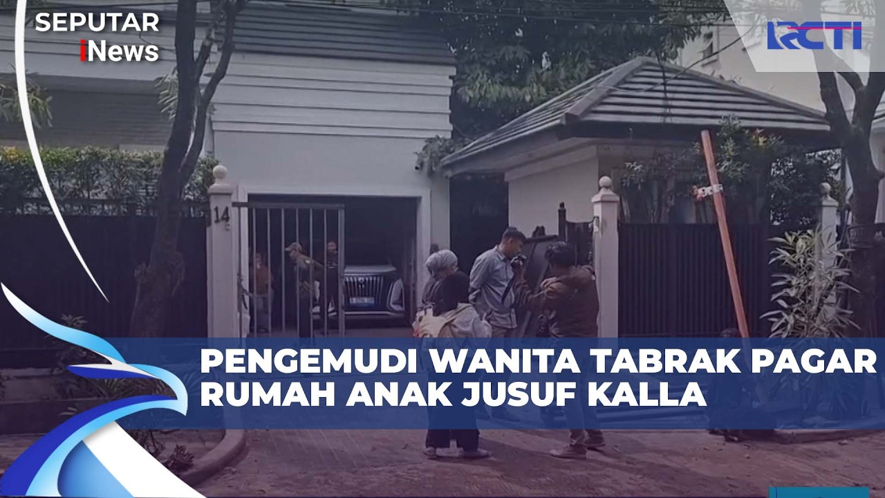 Mobil Dikemudikan Wanita Tabrak Pagar Rumah Anak Jusuf Kalla
