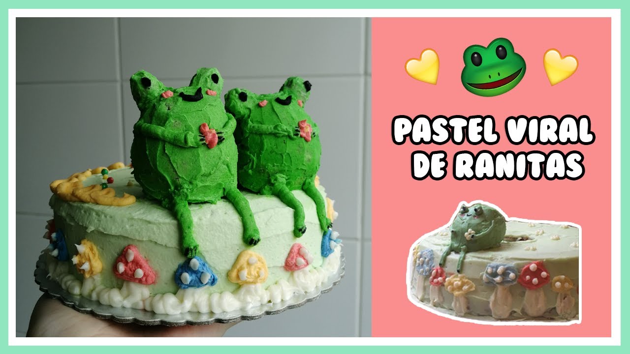 Hice el pastel viral de ranitas de Tiktok/Pinterest! | Frog cake | Nom Nom