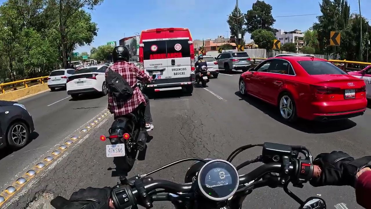 POV RIDE 📹 🏍️ -Circuito sunny day CDMX- HONDA REBEL 500 & CF Moto CLC Bobber 450