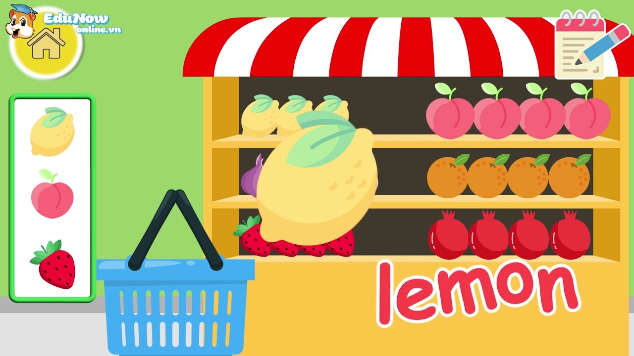 EDUNOW ONLINE || TỪ VỰNG TIẾNG ANH CHỦ ĐỀ HOA QUẢ FRUITS