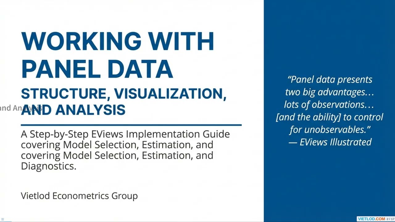 Multiple Equation Analysis: Models and Implementation in EViews #timeseries #econometrics