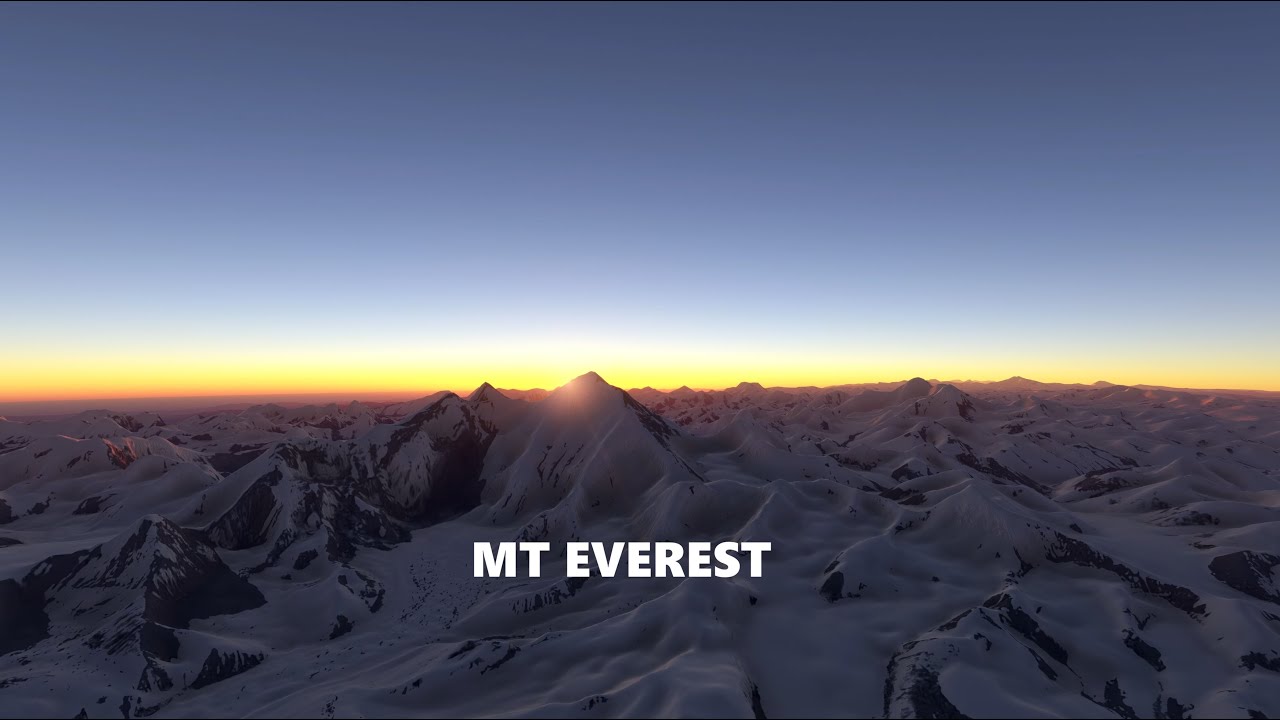 Real-Time 4K Sunset Over Mt Everest &mdash; Pure Ambience - No Music