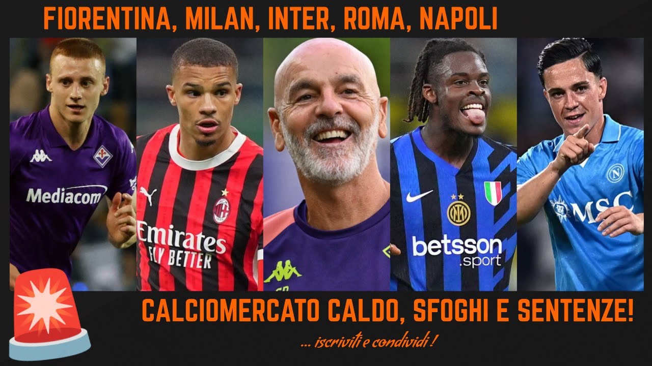 🚨 FIORENTINA MAN UTD COMUZZO MILAN THIAW HOJLUND INTER ROMA NAPOLI RASPADORI BISSECK CALCIOMERCATO!