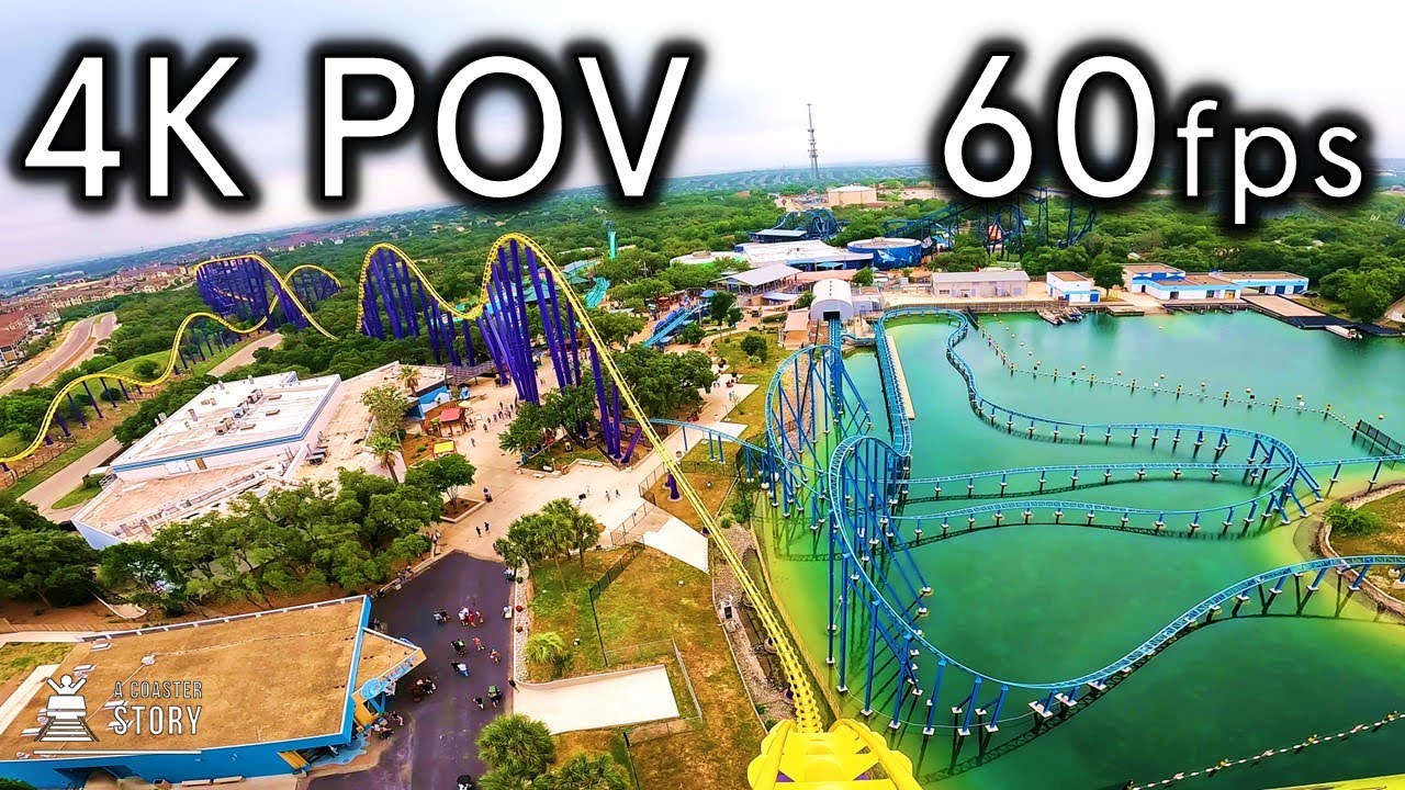 Steel Eel (Morgan Hypercoaster) - SeaWorld San Antonio 4K60 POV