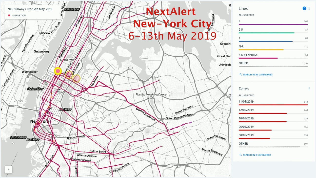 NextAlert test&eacute; sur les lignes de m&eacute;tro NewYorkaises