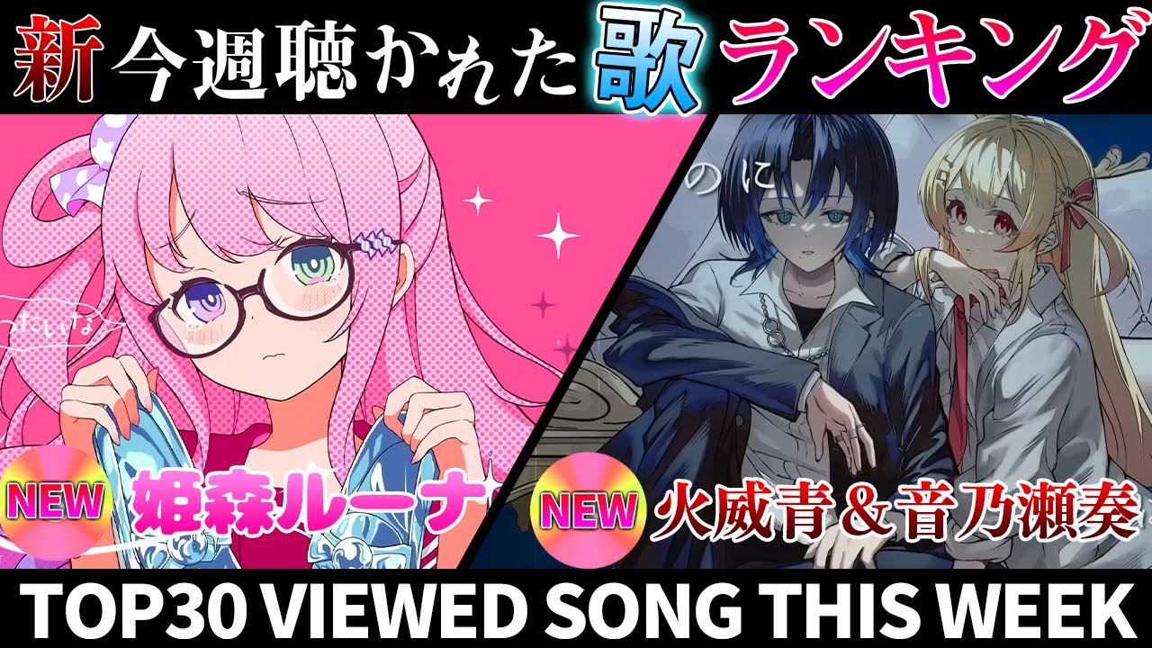 【シンデレラ姫】ホロライブ歌ってみた週間ランキング  viewed cover song this week 2023/12/1～12/7【1年期間/1year 】【hololive】