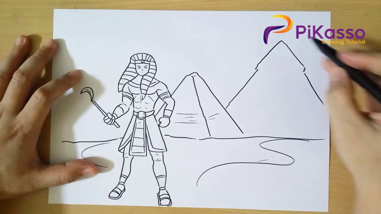 How to Draw Ancient Egyptian Pharaoh