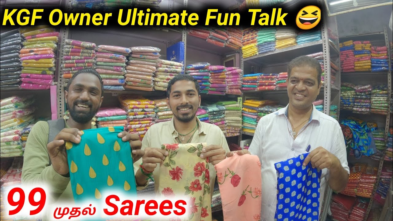 KGF Owner Ultimate Fun Talk 😆 | Sarees at  Low Price | Kgf men's Wear | Vimals lifestyle
