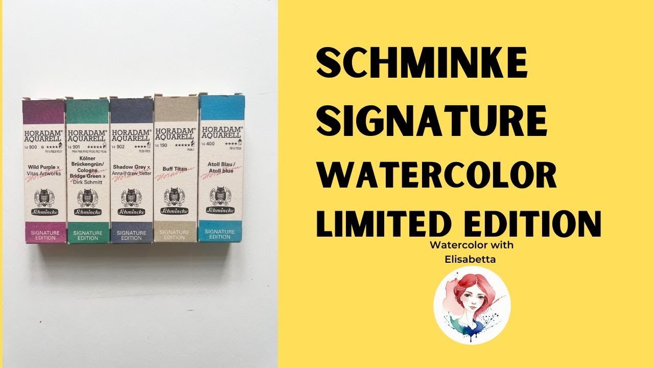 NEW!! Schminke Signature watercolor paint - limited edition. 5 new colors