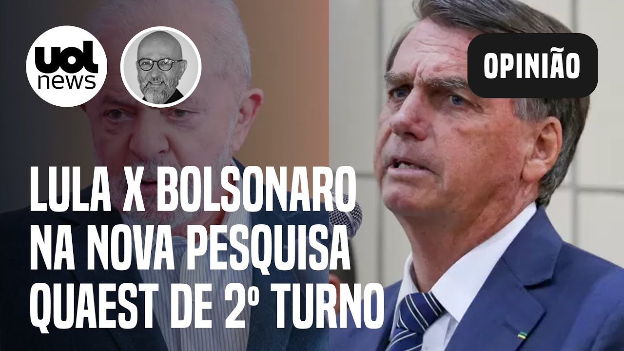 Quaest: Lula tem 53% dos votos válidos; Bolsonaro, 47%, em pesquisa do segundo turno; Josias analisa