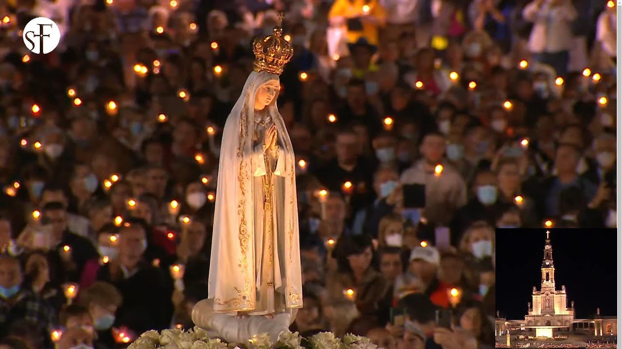 🔴Rosario Y Procesion de Velas Virgen de Fatima Santuario Portugal 12/5/2022 (EN VIVO🔴)📿🕯