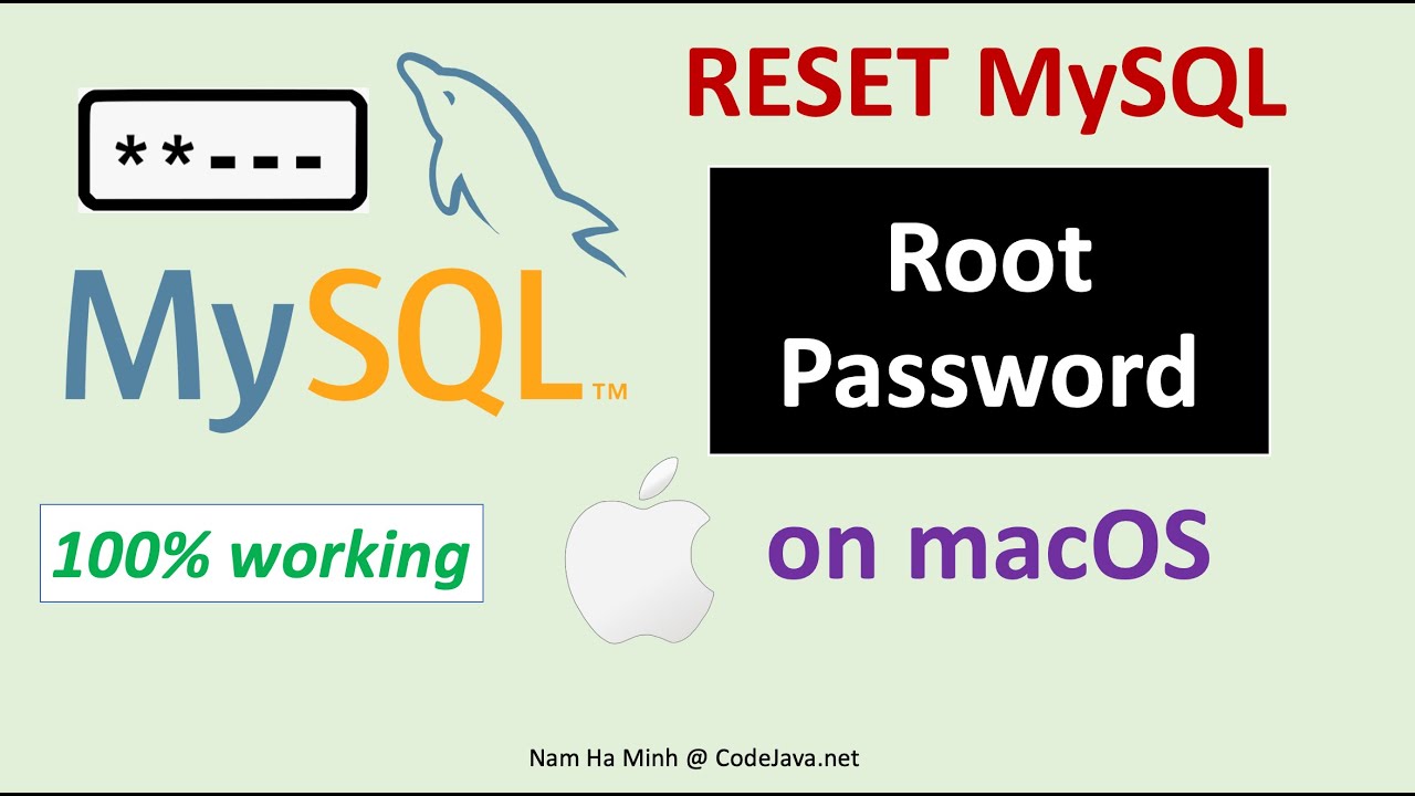 Руководство по сбросу пароля root для MySQL на macOS (100% рабочее)
