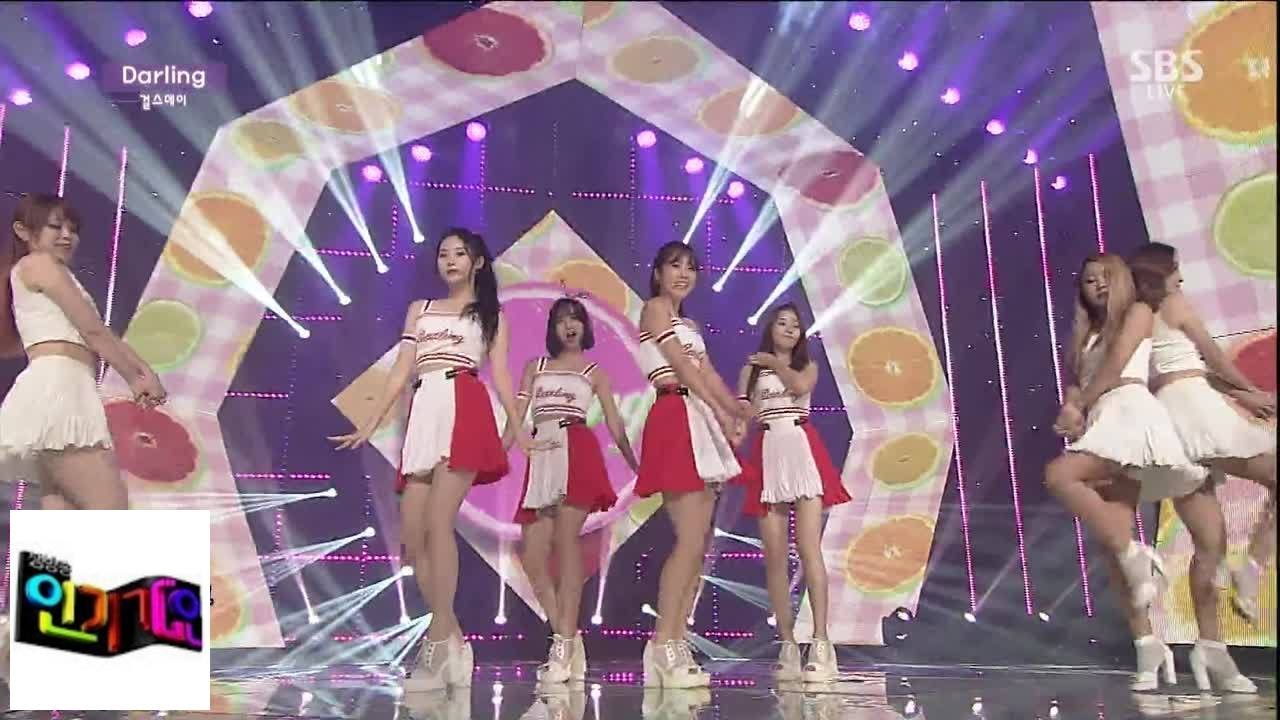 [День девушки] Дарлинг Дарлинг @ Популярная песня Inkigayo 140810
