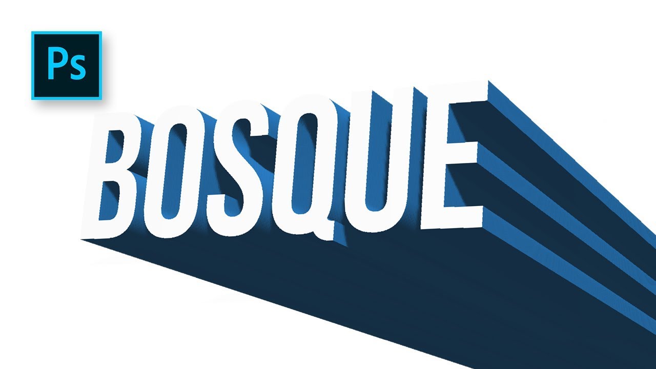 Cara Paling Mudah Membuat 3D Text Effect dg Shadow di Photoshop - Photoshop Tutorial Indonesia