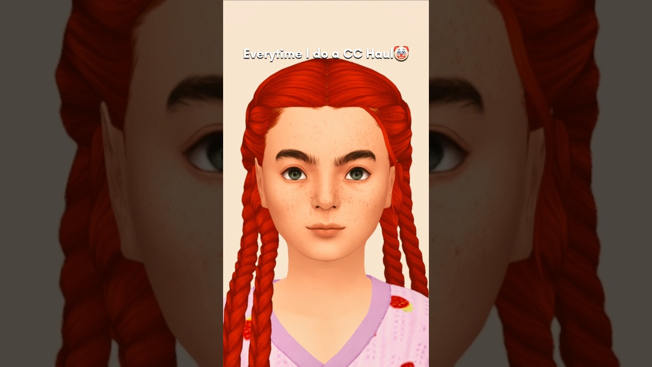 Trying on Cute CC Fits&hellip; Then This Happened 💀😂 #sims4 #thesims4 #sims4cc #sims
