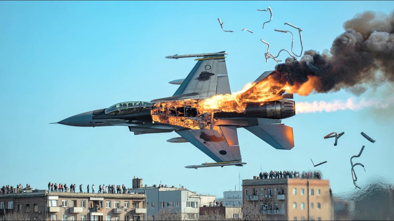 1 МИНУТУ НАЗАД! ПЕРВЫЙ F-16 В ДЕЙСТВИИ! Ожесточенный воздушный бой между Су-57 и украинскими