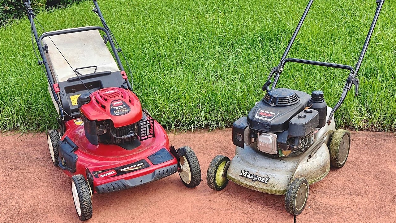 POV Lawn Mowing &ndash; TORO and MASPORT versus 12