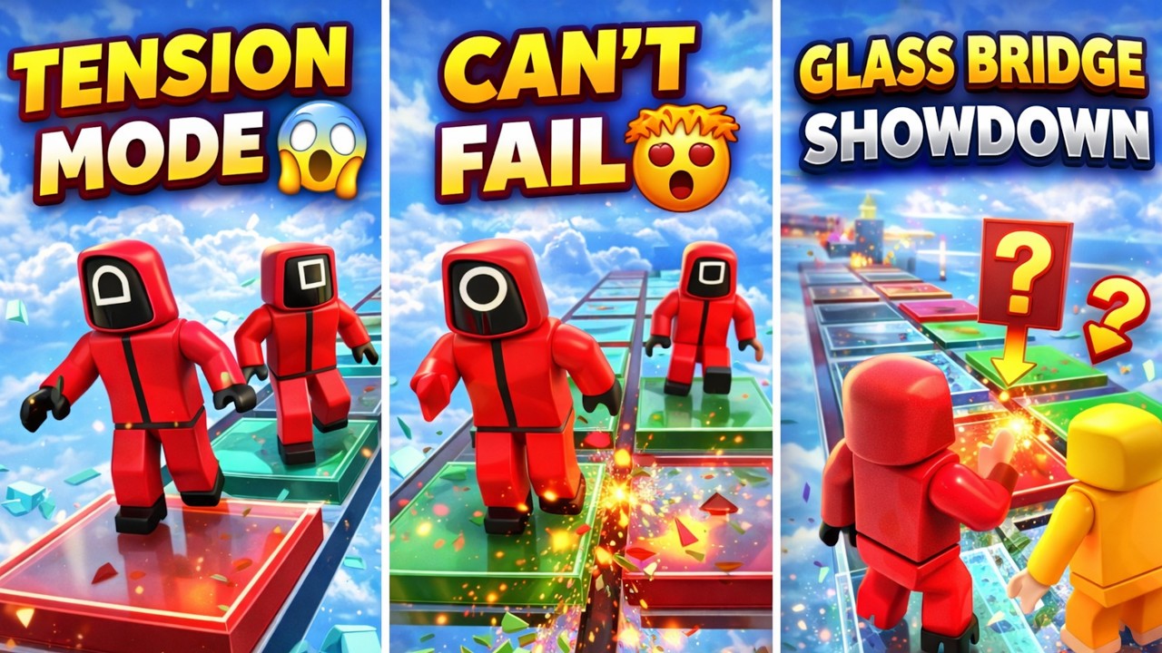 🔴 LIVE NOW | Roblox Squid Game Glass Bridge 🟥🟩 | Hindi Gameplay 😱 aao