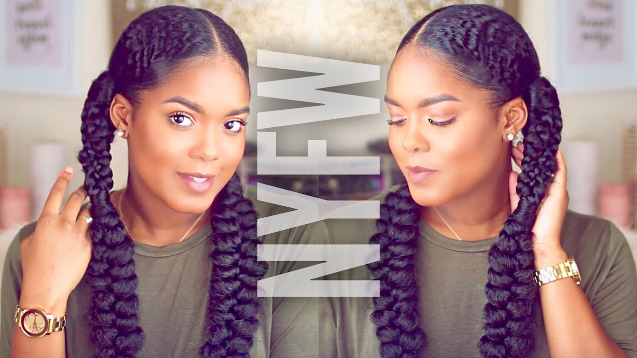 Natural Hair | Fashion Week Inspired Braided Hairstyle