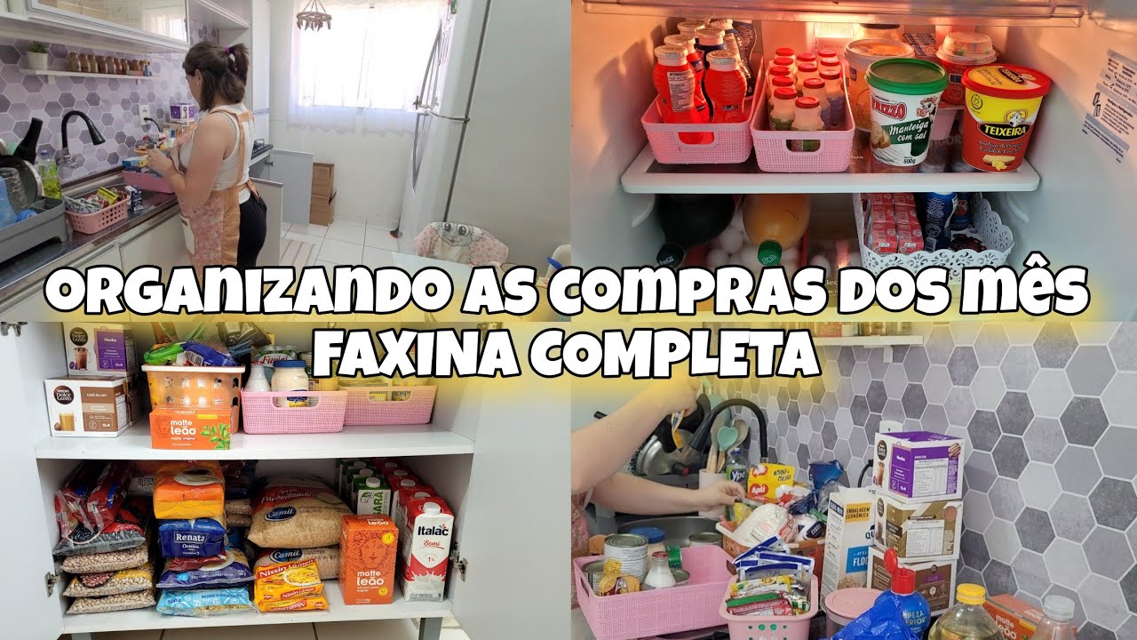 FAXINA COMPLETA NO AP&Ecirc; | SEGUNDA-FEIRA PRODUTIVA|ORGANIZANDO AS COMPRAS DO M&Ecirc;S | LIMPEI E ORGANIZEI 