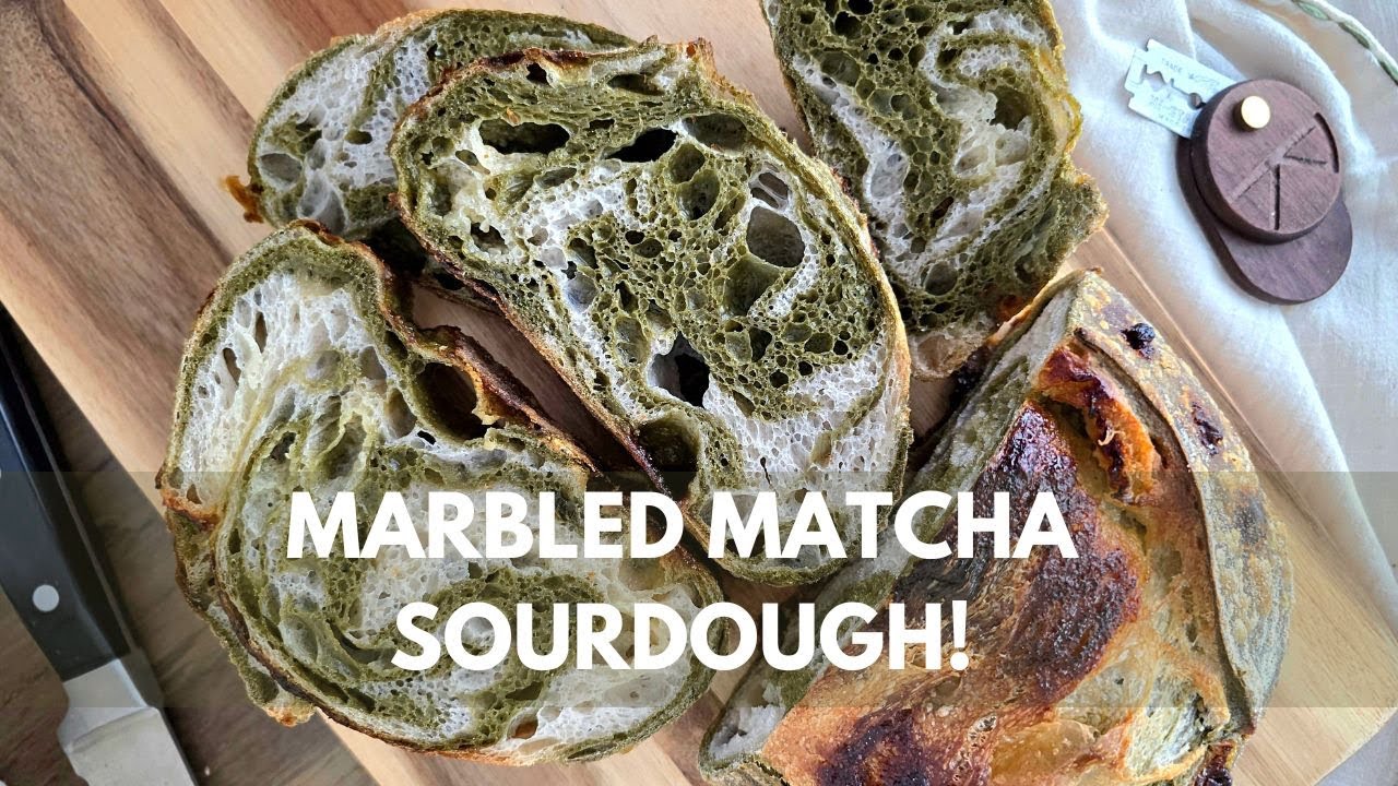 Marbled Matcha Sourdough with White Chocolate | Stunning Swirls & Sweet Earthy Flavour!