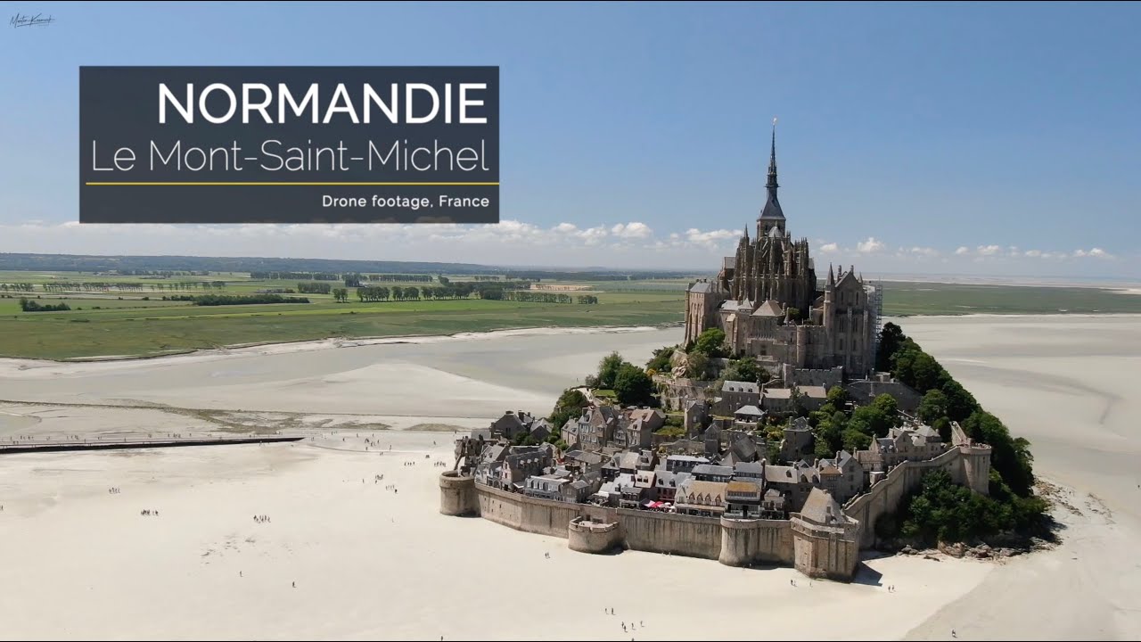 Drone | France, Normandie, Le Mont-Saint-Michel