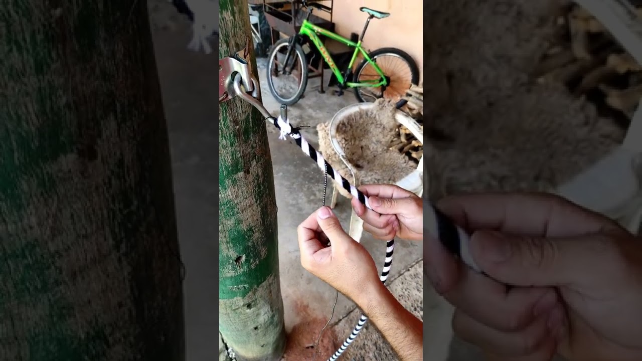 Como fazer Rédea de lã torcida