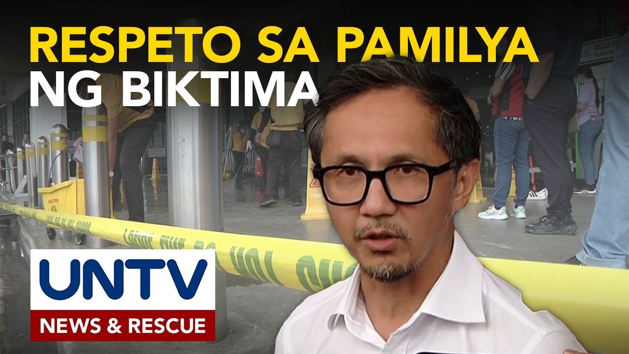 DOTr Sec. Dizon, nakiusap na respetuhin ang mga pamilya ng mga nasawi sa insidente sa NAIA